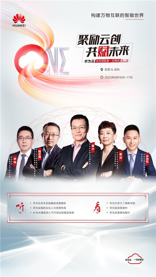 华为云生态领航者总裁班再启航！变革之下，洞察先行